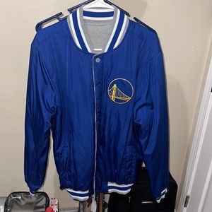 Golden State Warriors JH Design Reversible Varsity Jacket